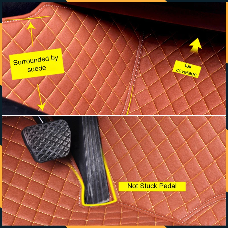 2015-2019 for Honda City VI 6th 2015 2016 2017 2018 2019 Accessories Foot Pad Carpets Floor Mats Left Hand Leather Cover