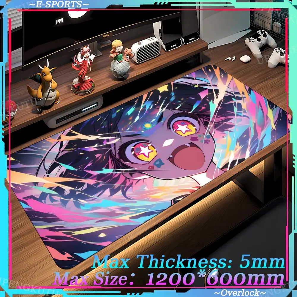 Desktop accessories S_starry_eyes_anime_girl 1200X600MM Pad Anime Oversized Gaming Mouse Game accessories Game pad