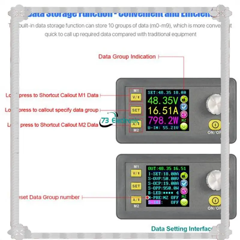 24-Hour Delivery DPS5020 Adjustable 50V 20A DC-DC Step-Down Voltage Regulator Power Supply Module, High Efficiency NO Communicat