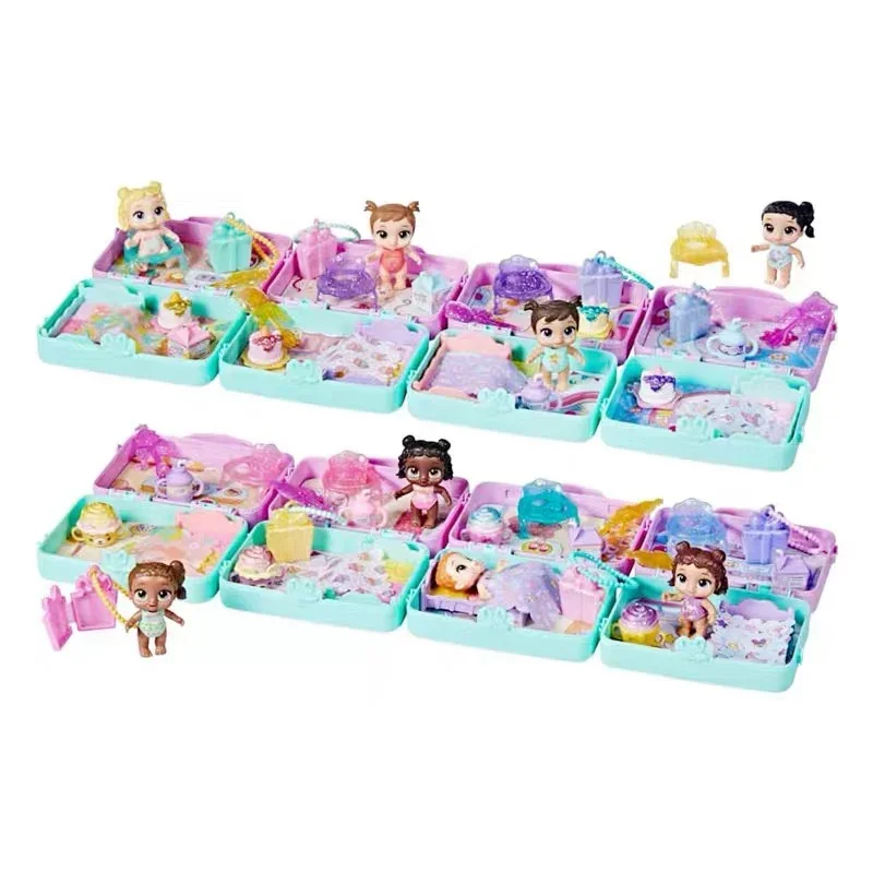 Hasbro Baby Alive Foodie Cuties Party Series Blind Box Toys Carrying Case Baby Doll Girls Play House Toys Surprise Box Kid Gifts