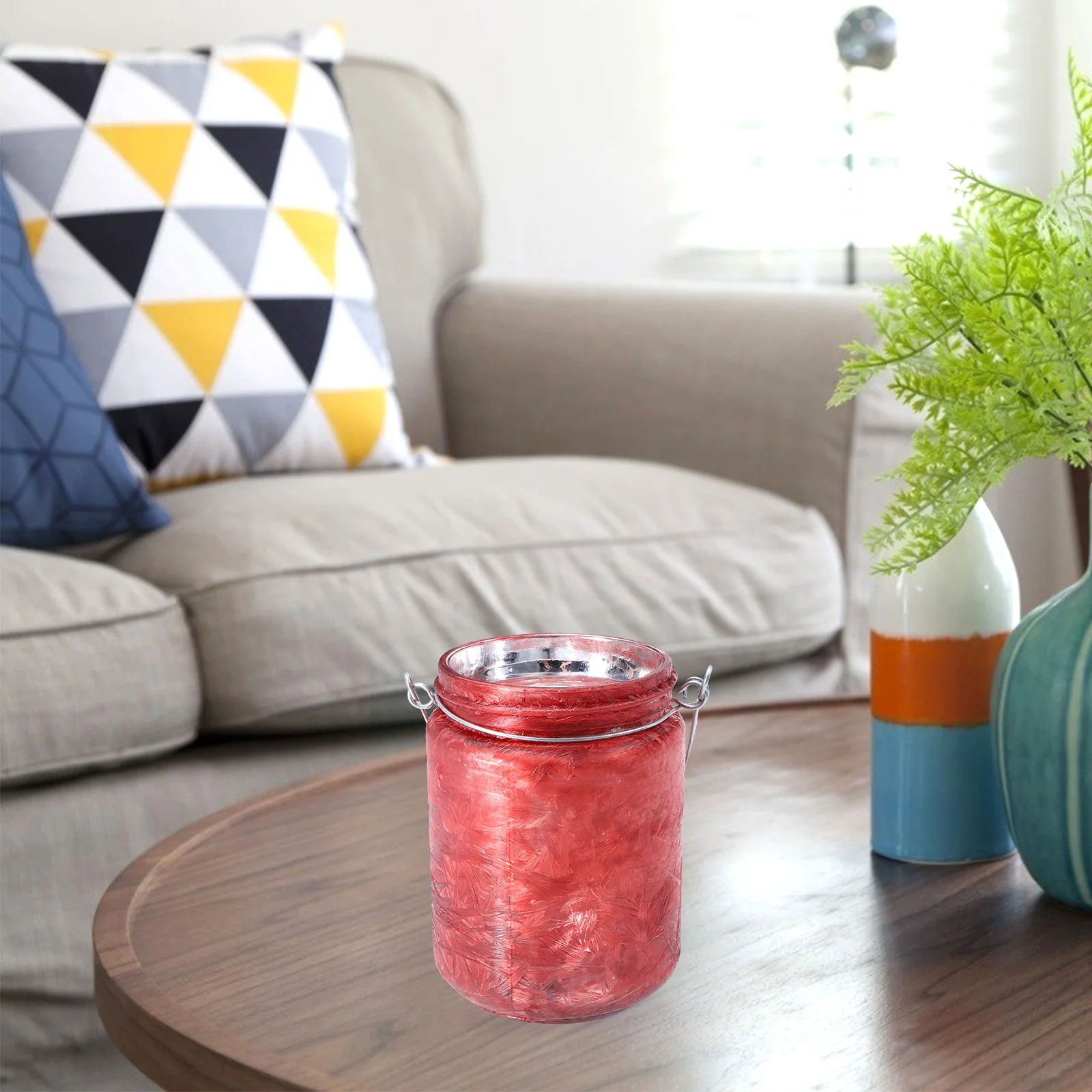 

1Pcs Christmas Glass Candleholder Small Delicate Decorative Stand Festival Desktop Decor Bedroom Living Room