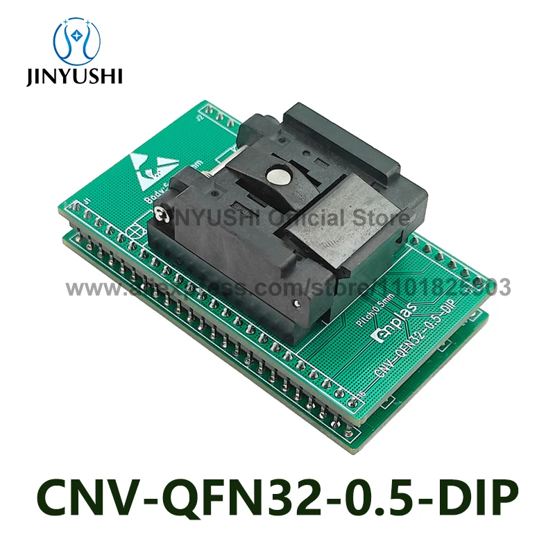 Opentop-バーンインソケット,テストソケット,ICプログラミングブロック,Enplasソケット,ベンチソケット,qfn32,dip,QFN-32, BT-0.5-02