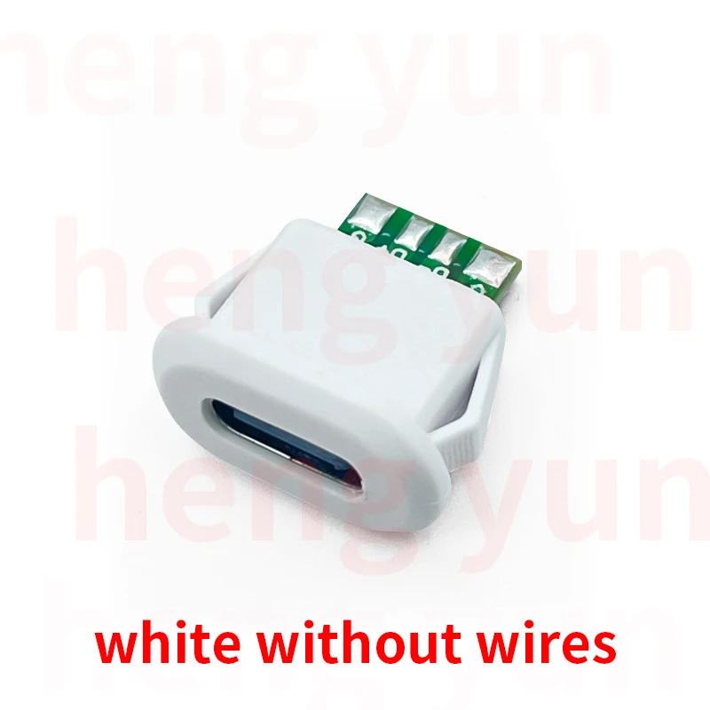 TYPE-C 16P direct pressure card is a waterproof strip board female socket square double 5.1K resistance wire type female socket