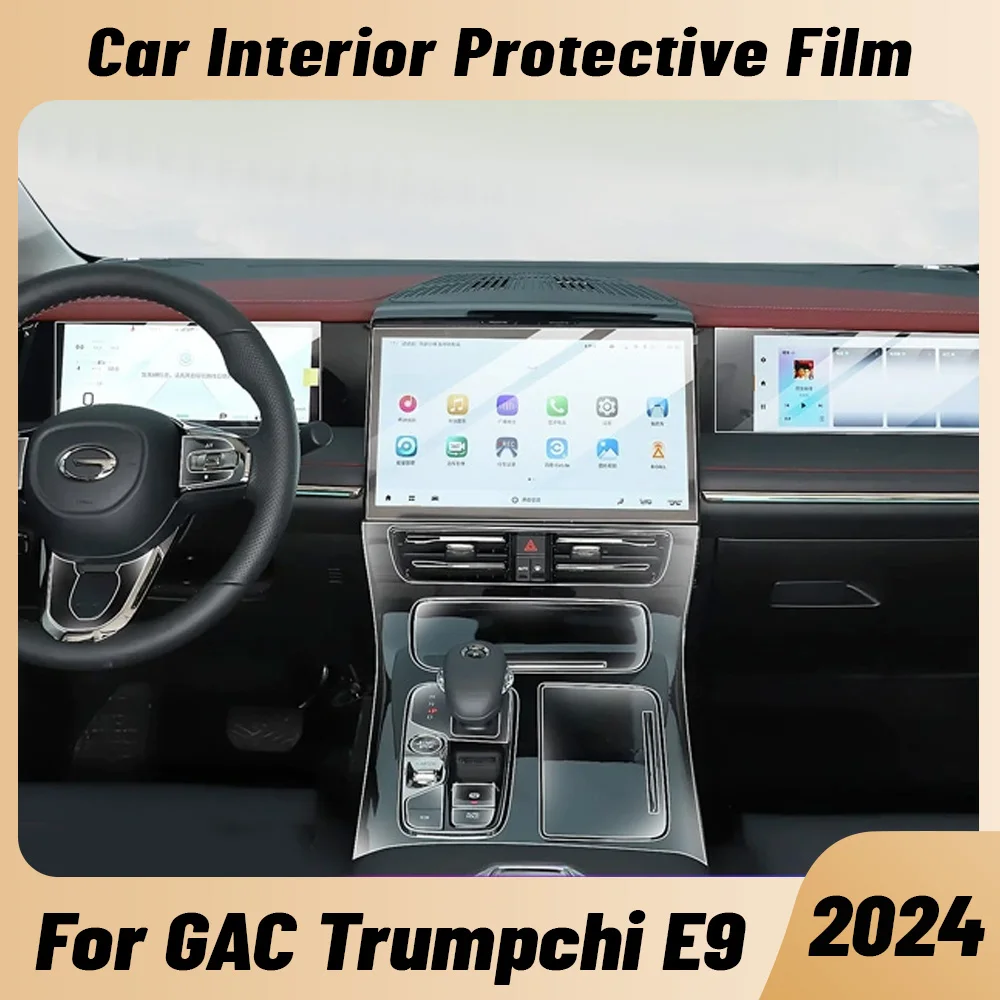 

Anti-scratch Car Interior Center Console Media Dashboard Navigation TPU Protector Film Accessories For GAC Trumpchi E9 2024