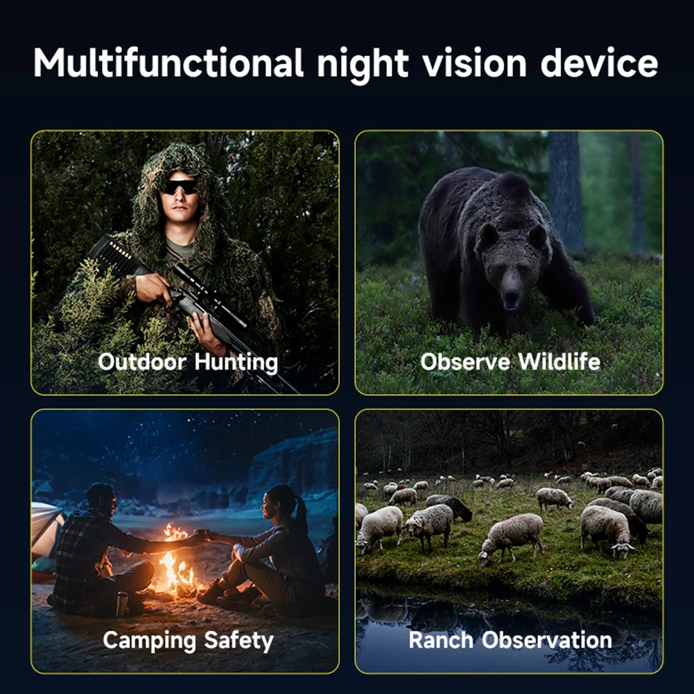 

Infrared Night Vision Telescope Camera 10 X Digital Zoom Infrared Night Vision Goggles 3inch IPS Screen Night Vision IR Goggles