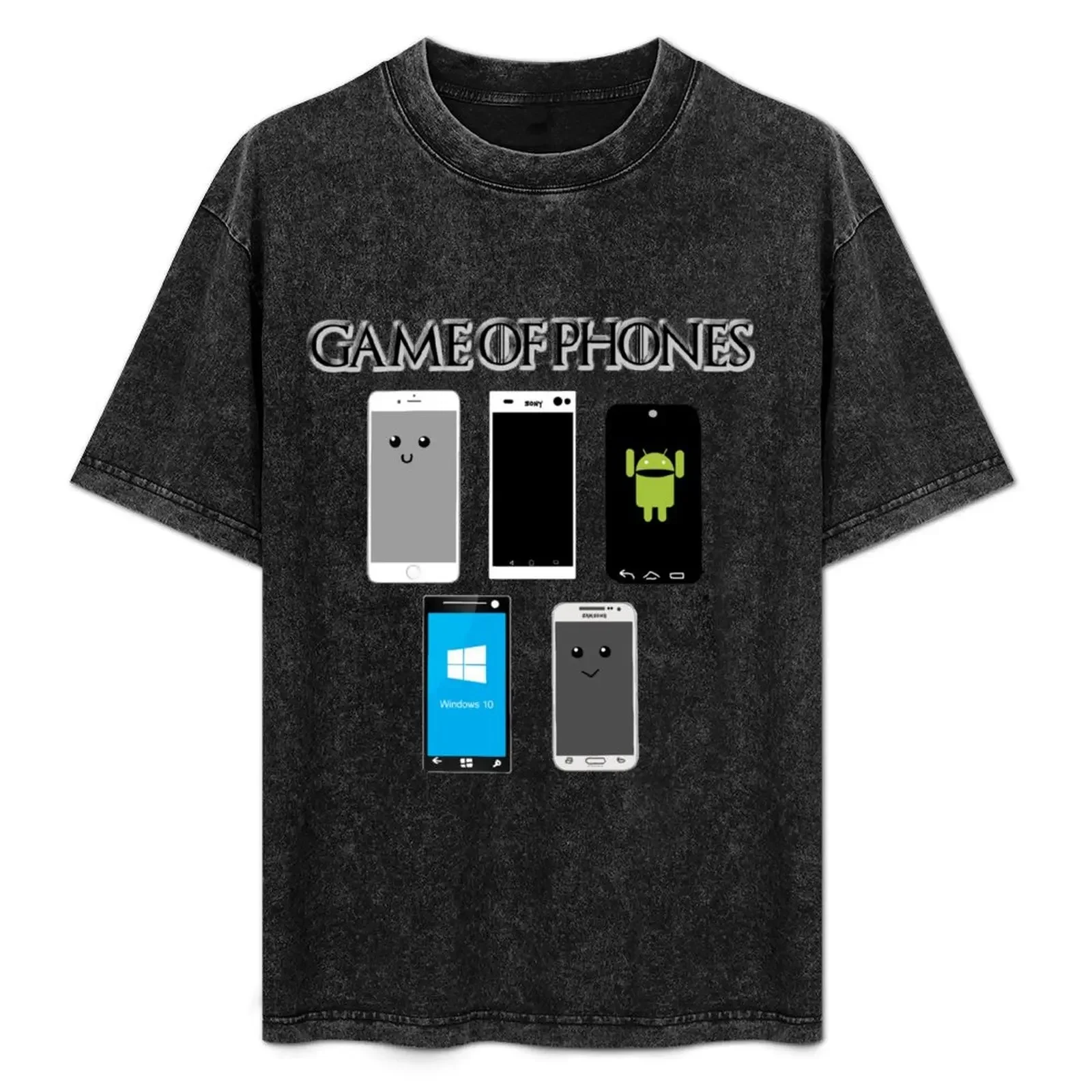 Game of phones T-Shirt cusom  shir kawaii clohes cue ops summer clohes oversized  shir men