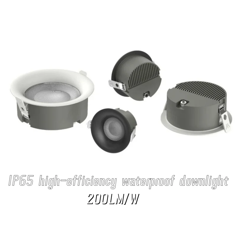 

IP65 high-efficiency waterproof downlight Anti-glare COB spotlights 7W 30W Suitable for balcony kitchens and bathroomsAC85-265V