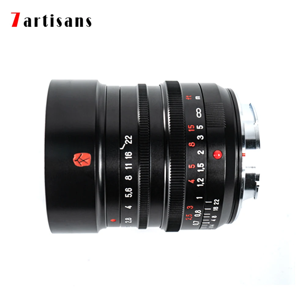 7artisans M35mm F1.4 Full Frame Manual Focus Prime Lens for Leica M Camera M2 M3 M4 M8 M9 M10 Leica M Mount Lens with adapter