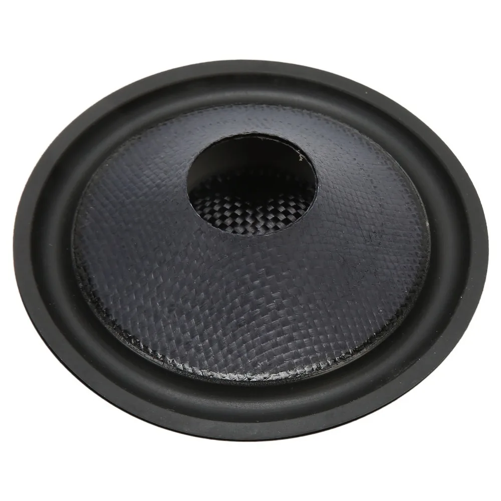 Easy to Install Black Paper Paper Speaker Cone Rubber Surround Subwoofer Cone Drum Paper Speaker Replacement