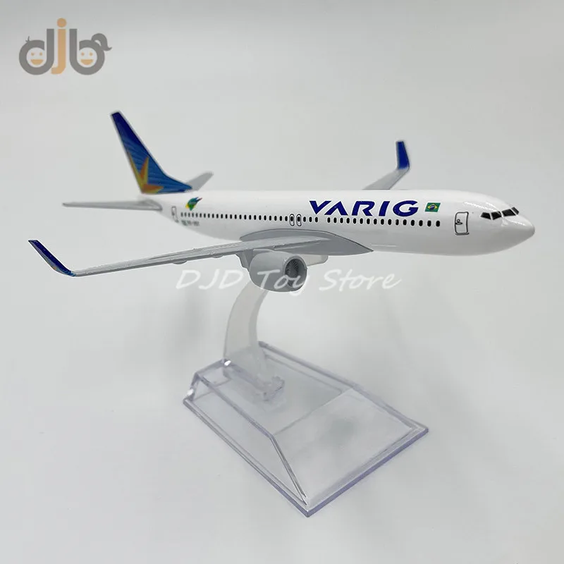 1:400 Diecast Metal Model Plane Toy 16 cm Brazilian VARIG Airlines Boeing 737 Replica For Collection