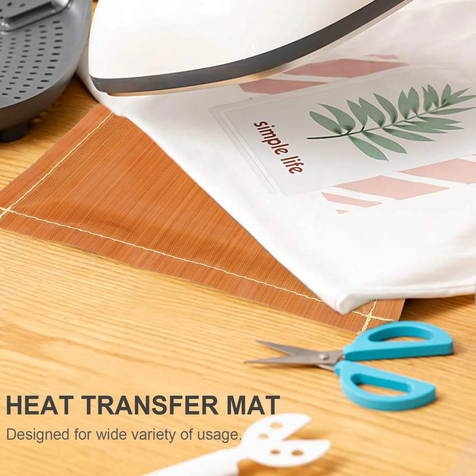 

Heat Press Mat 3Mm Thick Insulation Pad For Transfer Projects Non Stick Ironing Reusable Craft Mat For T-Shirts Sweatshirts