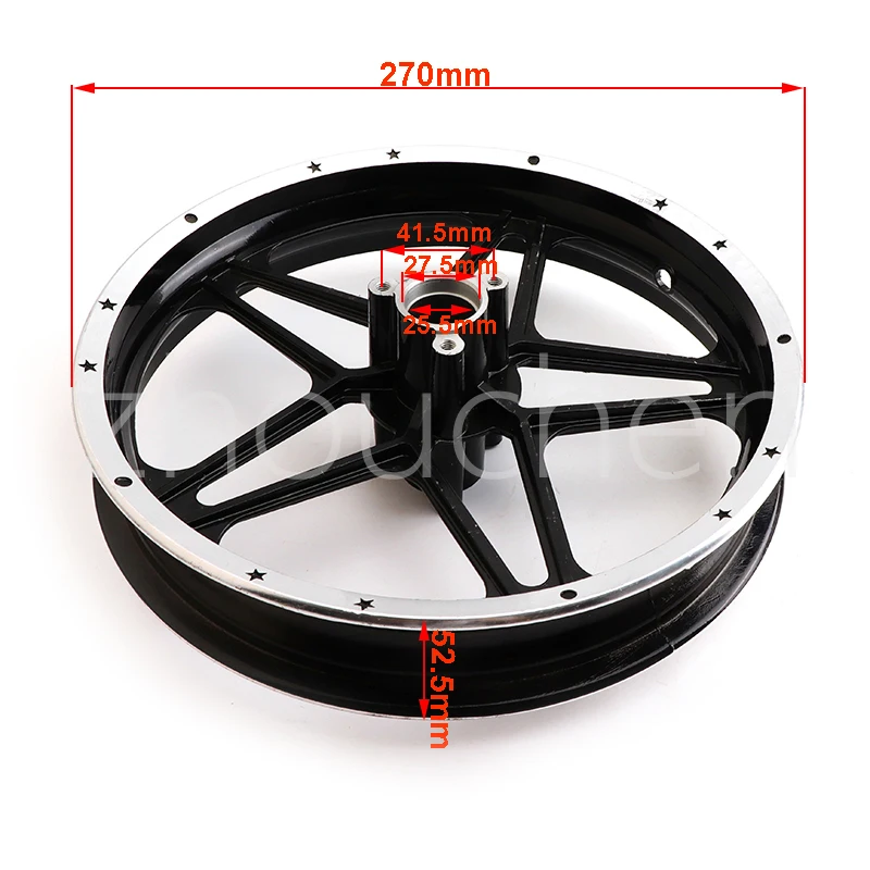 Motorcycle Motocross 10 inch rims 2.50-10 front and Rear wheel Hub For 49cc 2 stroke off-road motorcycles wheels parts