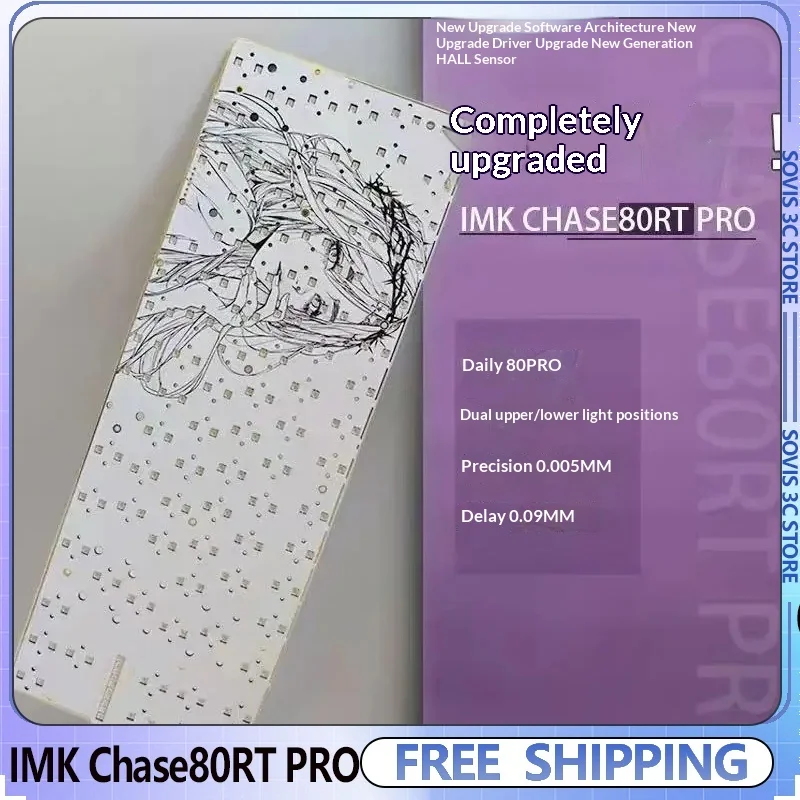 IMK Chase80RT PRO Keyboard PCB Dual-Light Position Hot-Swappable UV Custom  Magnetic Axis Keyboard Positioning Plate Accessories