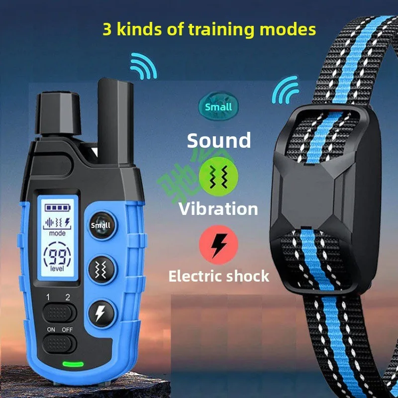 Dog training device, remote control bark stopper, anti-explosion shock collar, electric, prevents dogs from barking