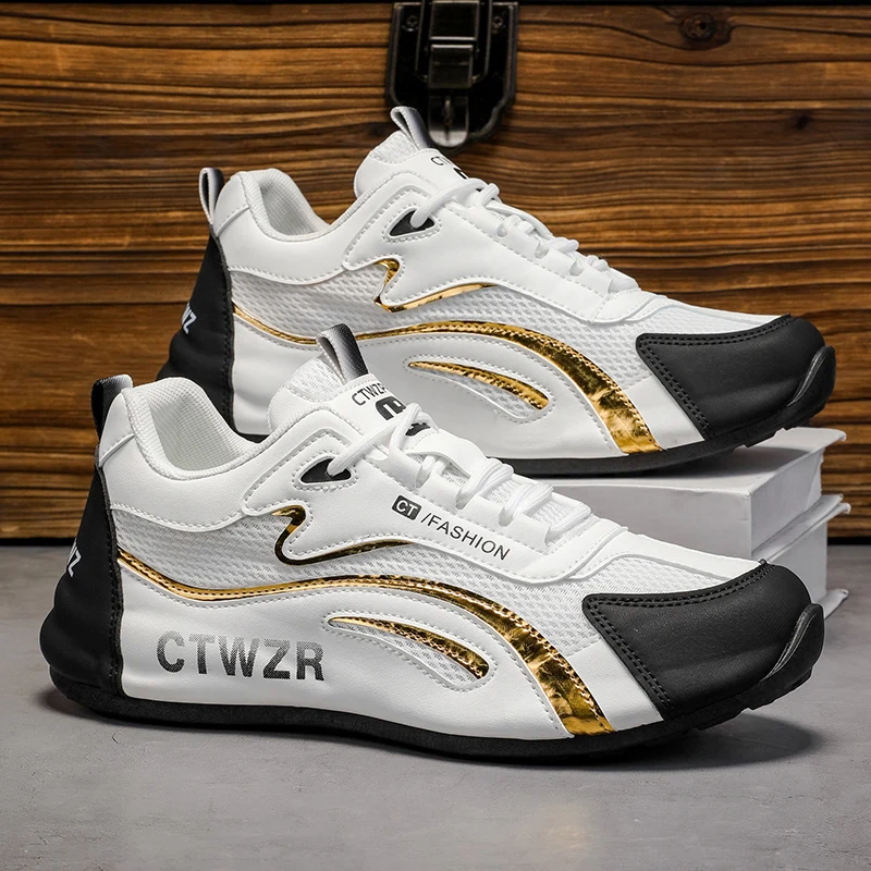 

Men's breathable casual sneakers summer new soft-sole comfort lightweight racing running shoes student walking speed sports shoe