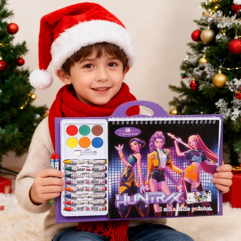 شعبية الشيطان هنتر كتب التلوين Kpop أنيمي خط رسم الأطفال رسم كتب التلوين هدايا عيد الميلاد وأعياد الميلاد #1