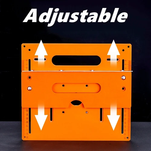 Imagen 2 del producto La precisión duradera ajustable de la base de la máquina cortadora de carpintería se puede biselar a las 45 ° Herramienta de placa base de sierra eléctrica angular