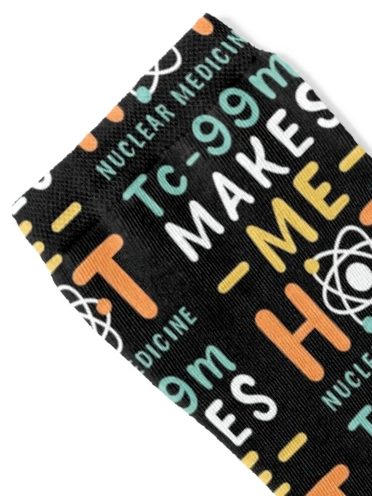 Tc-99m Makes Me Hot Nuclear Medicine Technologist Radiology Funny Saying & Gift For Nuclear Medicine Rad Tech Medical Stud Socks