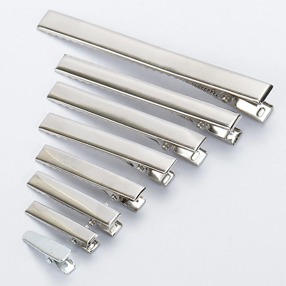 

20 шт., высококачественные металлические заколки-крокодилы для волос 24 мм-100 мм для DIY ювелирных изделий, заколки для волос, заколка, орнамент, женская прическа 2035