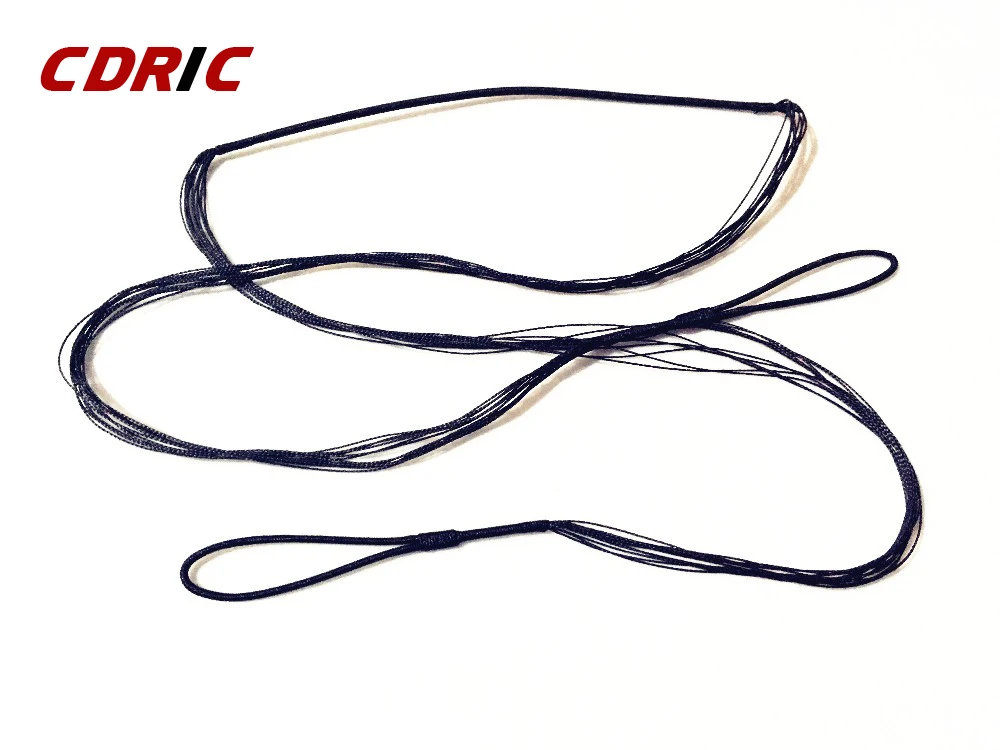 1PCS Black Bow String For Straight bow Recurve Bow Archery Hunting  Length 115cm-180cm