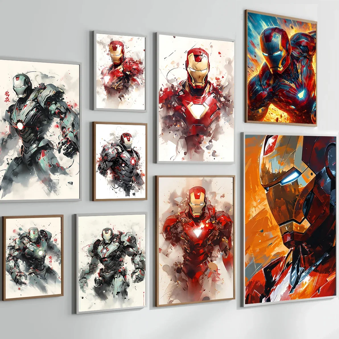 

The Avengers Superhero Iron Man Canvas Art Paintings Movies Poster Tony Print Wall Art Picture For Living Room Home Decoration