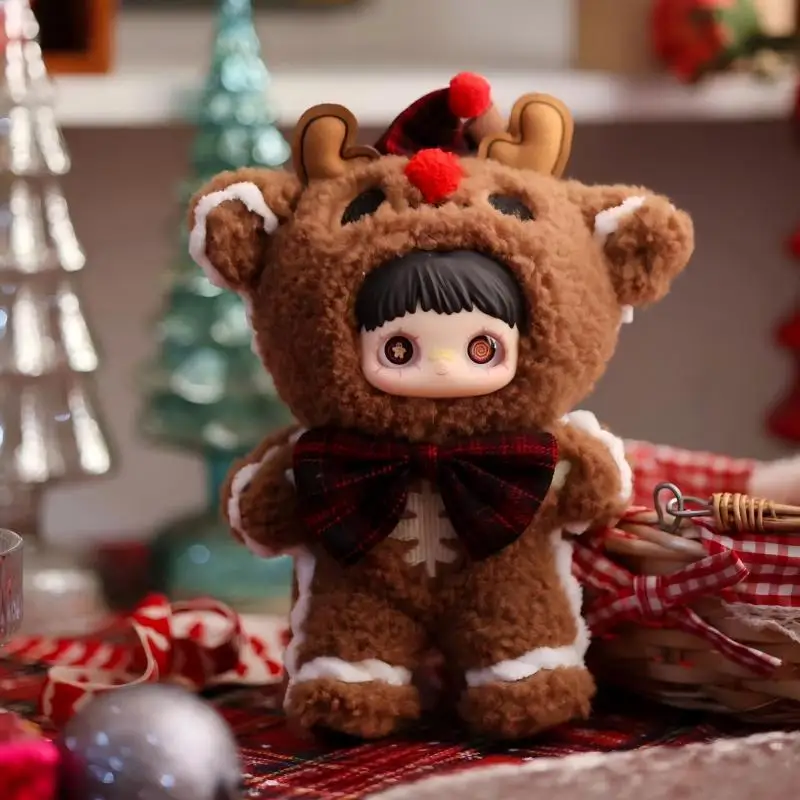 정품 메이미-윈터 그로테스크 시리즈 플러시 블라인드 박스 타이드 플레이 백 걸이형 귀여운 소녀 생일 휴일 서프라이즈 선물