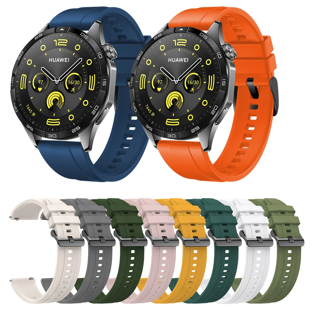 Running Band for Huawei Watch Gt4 Pro 22mm Strap Silicone Bands Accessories Outdoor Silicone Original Official Sport Man 22mm