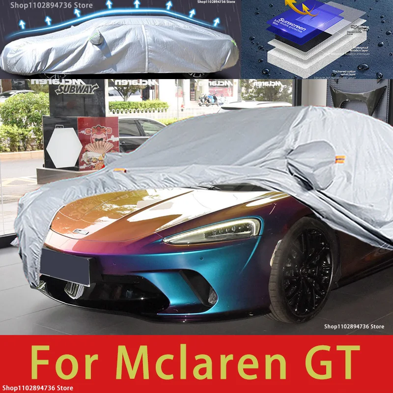 For Mclaren GT Outdoor Protection Full Car Cover Snow Covers Sunshade Waterproof Dustproof Exterior Car accessories