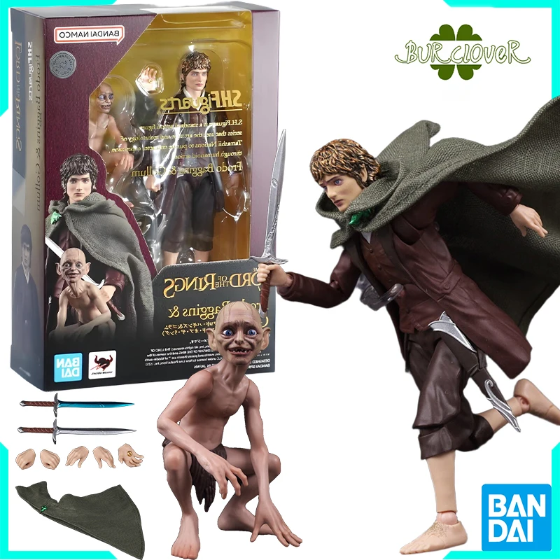 

Bandai Original SHF The Lord of the Rings Frodo Baggins & Gollum Action Figure Toys For Boys /Girls /Kids /Christmas Gift