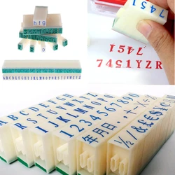 1 Set Ink Printing Seal DIY English Alphabet Letters Numbers Rubber Stamps Symbol Seal Chapter Combination Dies Craft Supplies