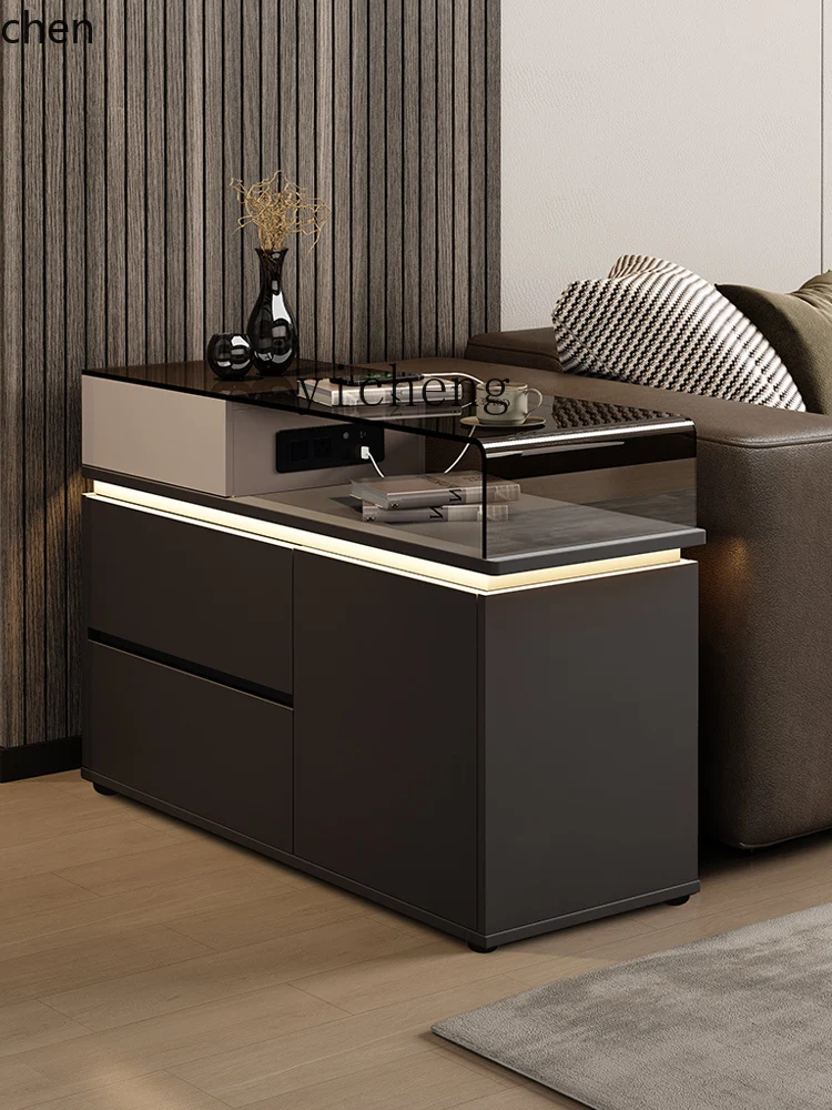 YFY The side cabinet next to the XL creative sofa can move the small coffee table living room and  household corner table.