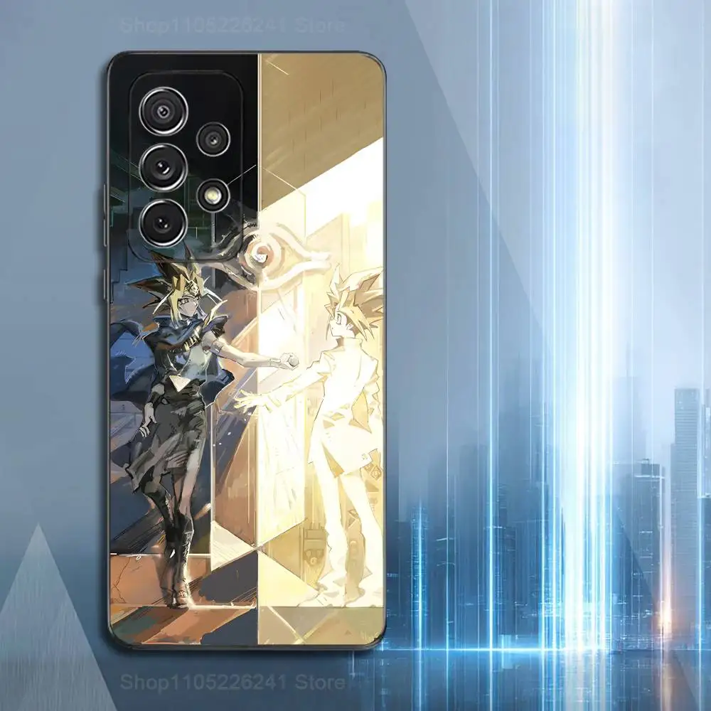 لعبة Y-Yu G-Gi O-Oh Cool لهاتف Samsung S9,S10,S20,S10,S21,S25,S24,S23,Ultra,FE,Plus,Lite,Soft Silicone Black Case