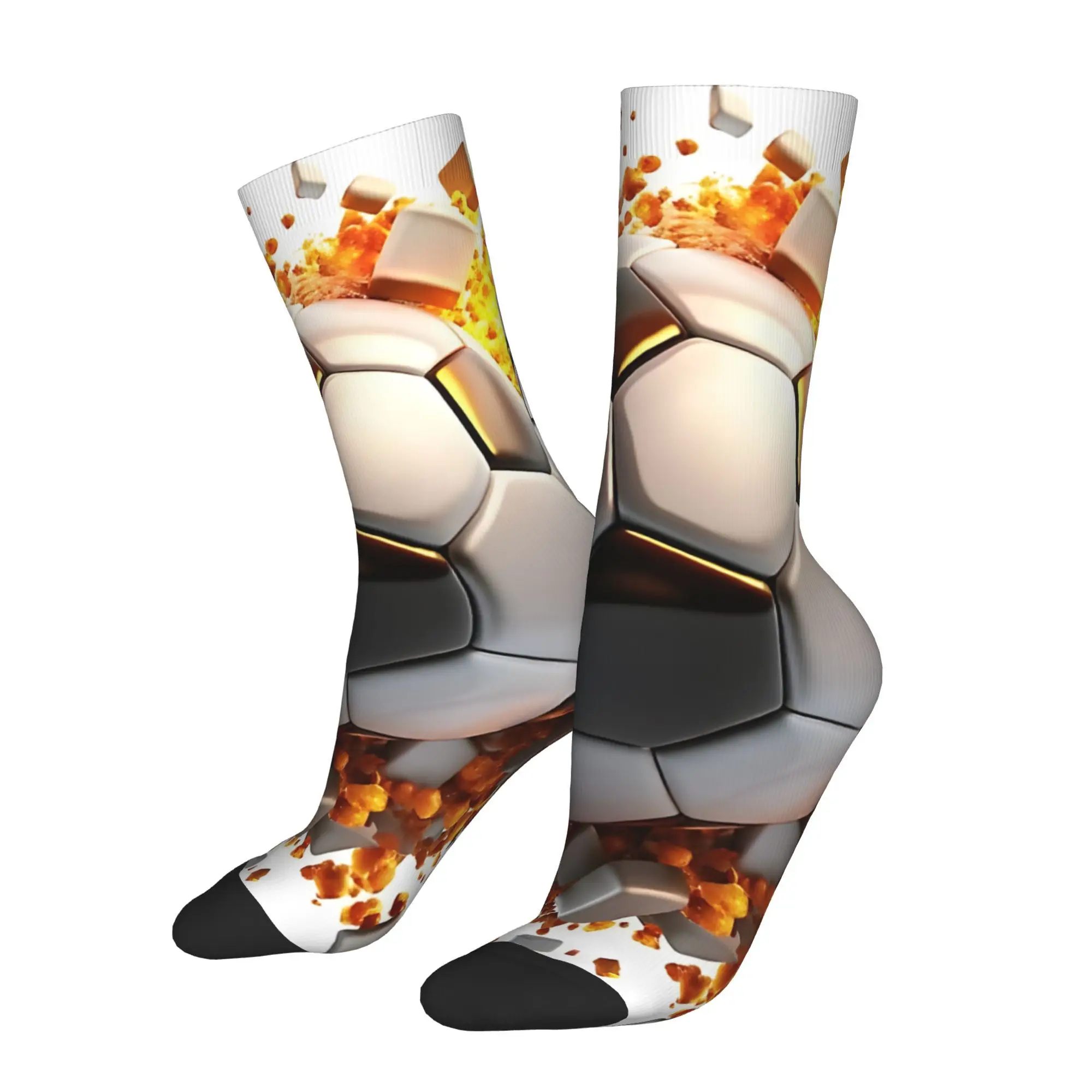 

Soccer Football Race Men Cycling Socks All Season Breathable Athletic Crew Socks for Spring Summer Fall Winter