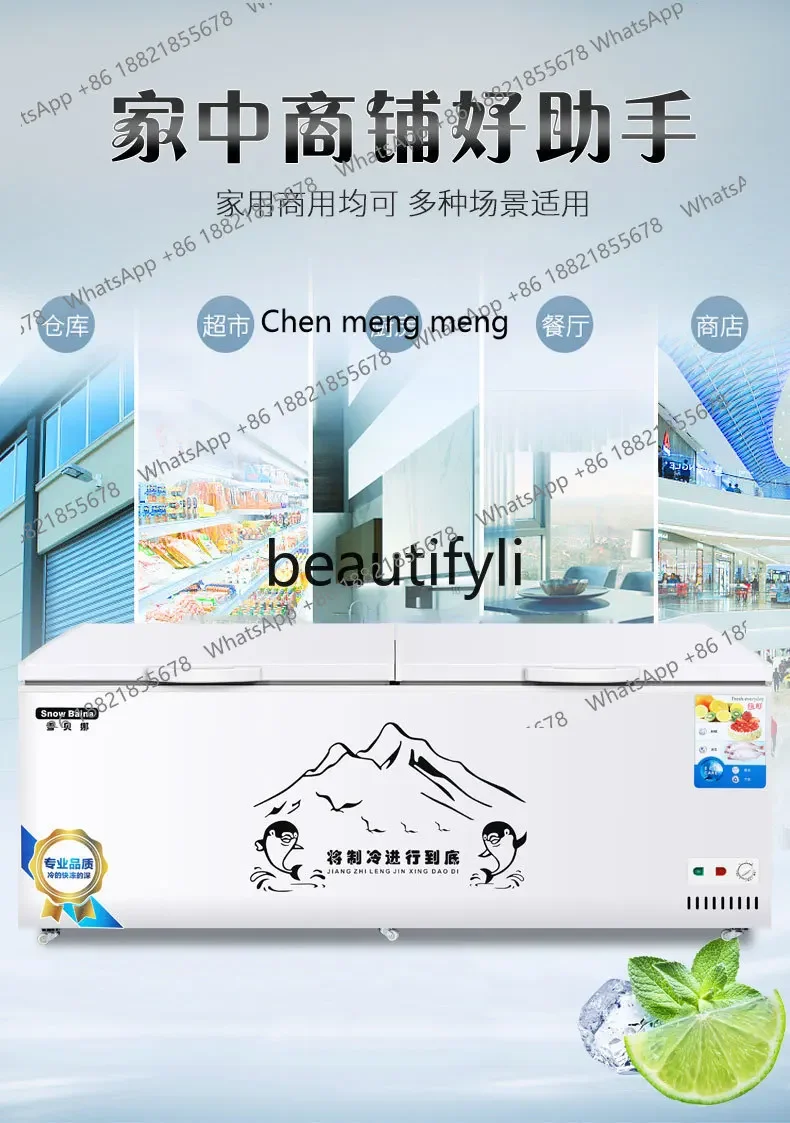 New arrive Freezer commercial large-capacity freezing and refrigeration energy-saving and environmentally friendly large freezer
