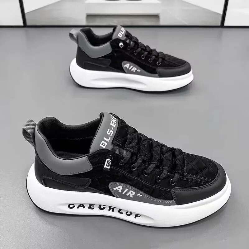 Men's Sneakers 2024High Quality Fashion Casual Platform Shoes Non-slip Breathable Running Shoes for Men Comfortable Lace Up Flat