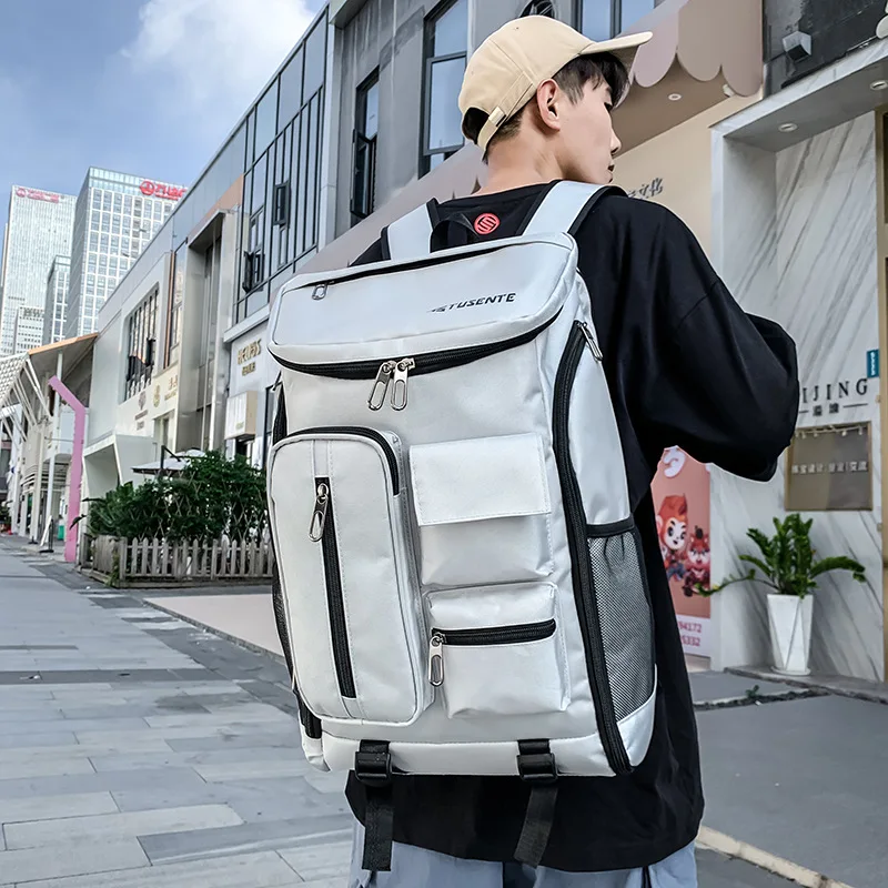 Badminton Tennis Bag, Casual Sports Fitness Backpack, Unisex Double Shoulder Bags, Travel Leisure Large Capacity Racket Backpack