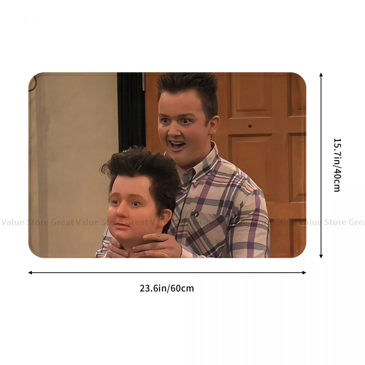 Gibby ICarly Non-slip Doormat Ndasku Ucul Mbah Living Room Bedroom Mat Welcome Carpet Flannel Pattern Decor