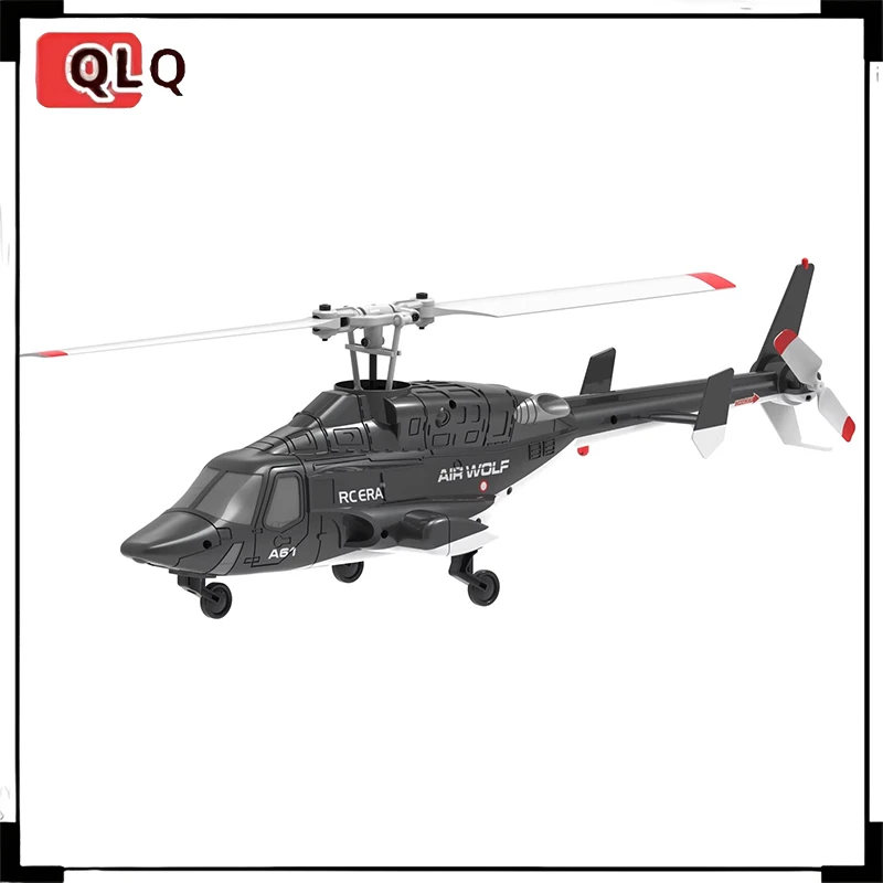 

2025 НОВЫЙ Airwolf A61 Маленький радиоуправляемый вертолет с фиксированной высотой, модель самолета под давлением воздуха, четырехканальная игрушка с дистанционным управлением для детей