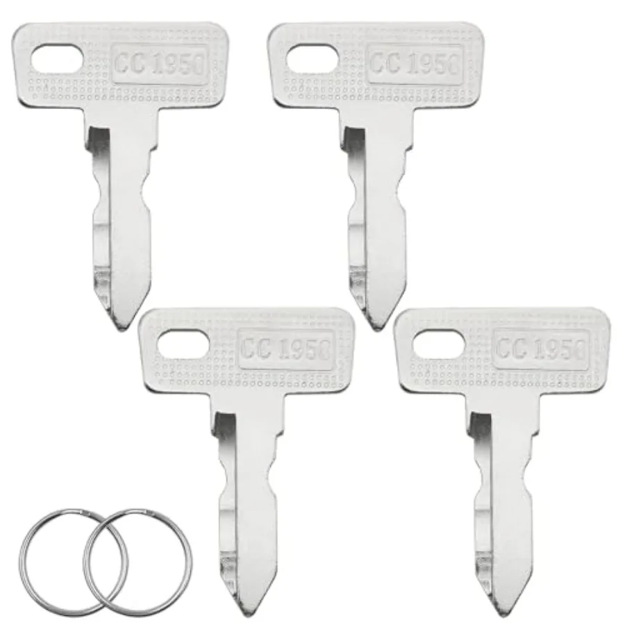 4 Pcs Golf Ignition Keys, Golf Cart Keys Replacement Compatible for Club Car DS 1982-up, Precedent 2004-up Gas Electric Model,