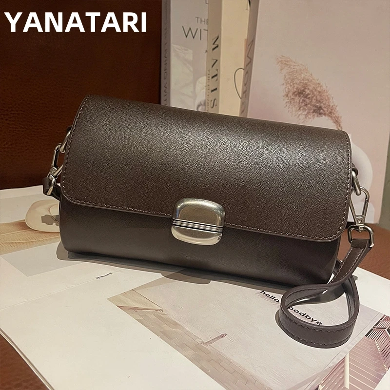 

YANATARI Luxury handbags female crossbody bags shoulder bag women bags new fashion 2025 genuine cowhide leather Small square bag