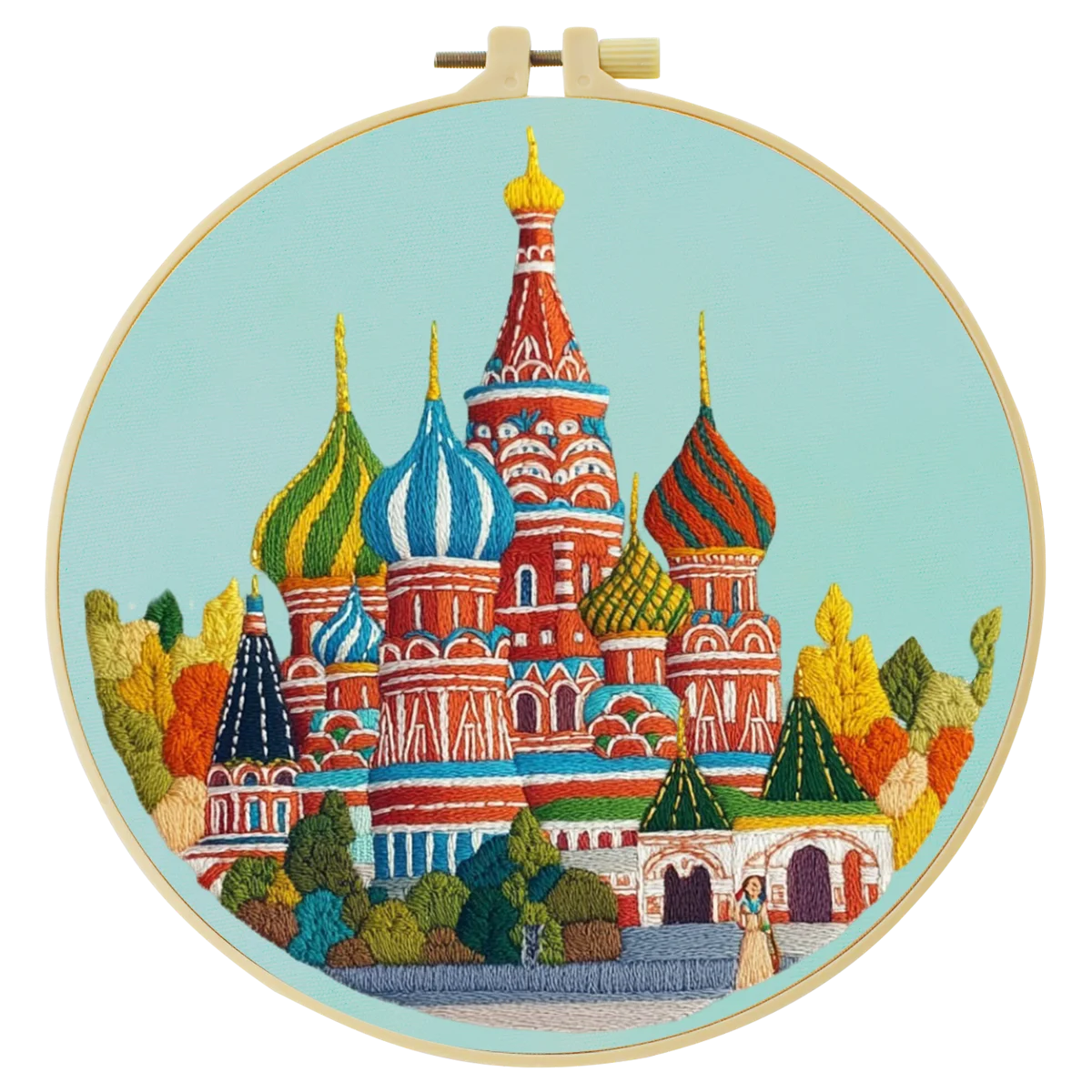 1 قطعة 20X20 سنتيمتر/15X15 سنتيمتر 7.87/6.3 بوصة جميلة القلعة حقيبة التطريز كاتب عدة لتقوم بها بنفسك عدة ديكور المنزل مجموعة للمبتدئين الحرفية اللوحة