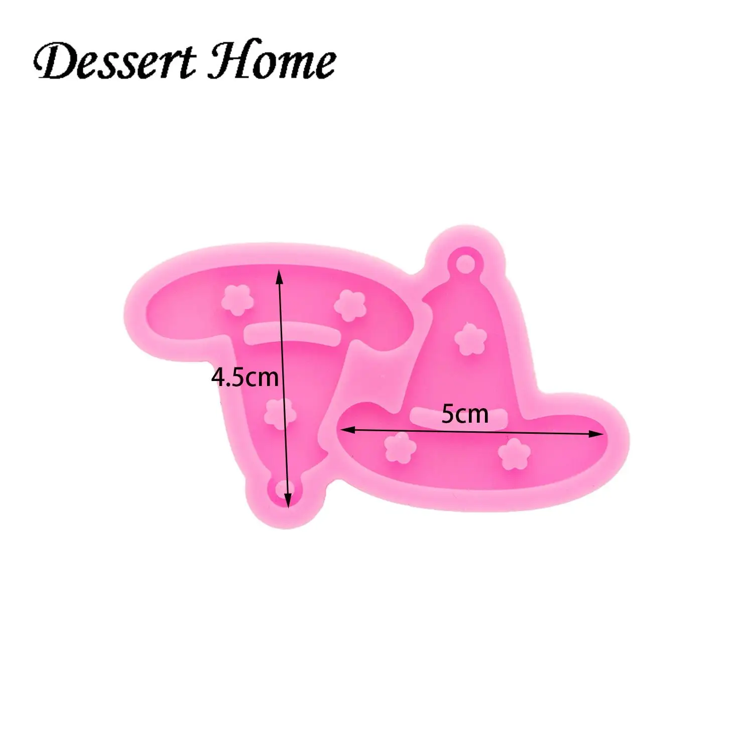 DY1406 Halloween Pumpkin/Hat/Vampire Lip Earrings Epoxy Resin Silicone Molds Crafts Art DIY, Skull Palm Chocolate Cake Mold