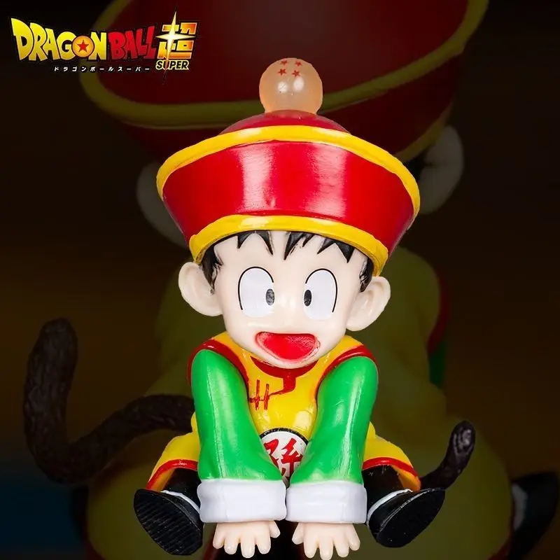 11Cm Dragon Ball Z figura de Anime infancia hijo Gohan postura sentada lindo Pvc figuras de acción modelo juguete muñeca coleccionable regalos de juguete