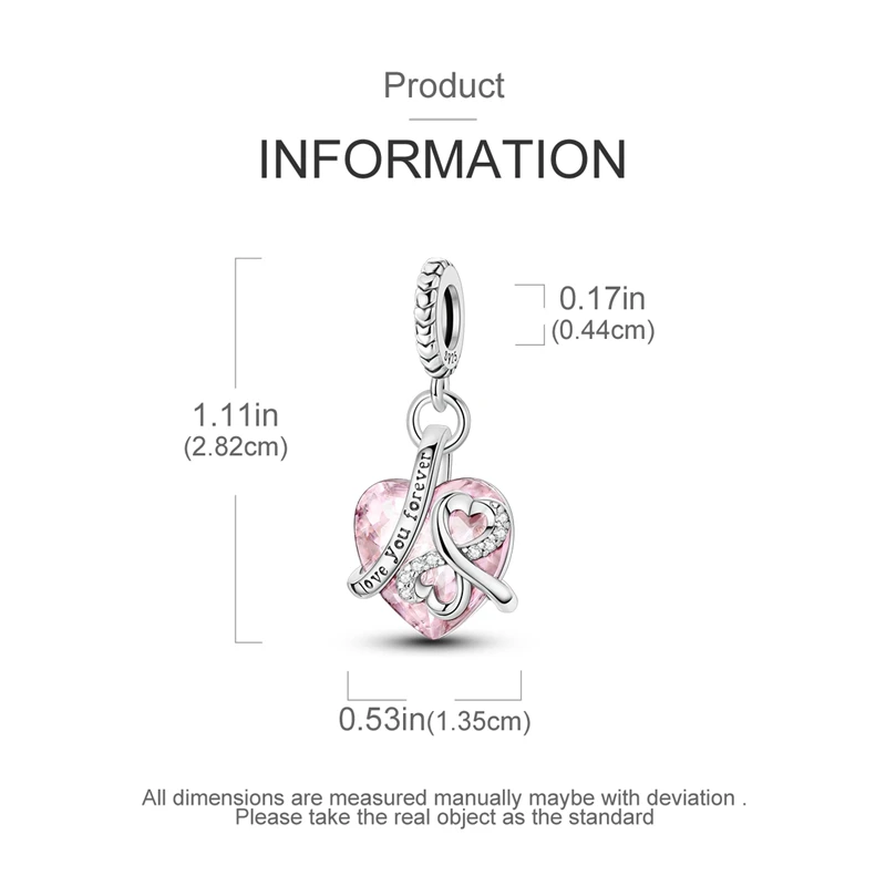 925 Sterling Silber Rosa Serie Charms Fliege Mädchen Kuchen Prinzessin Perlen Anhänger Fit Original Armband DIY Schmuck Geschenk Für Frau – Detail 37