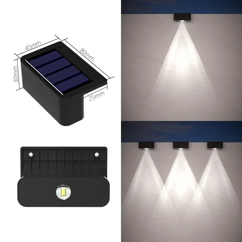 1–8 Stück LED-Solarleuchten für den Außenbereich, IP65, wasserdicht, Veranda-Licht, Treppenwand, dekorative Lampe für Haus, Hof, Zaun, Pool, Garten, Dekoration