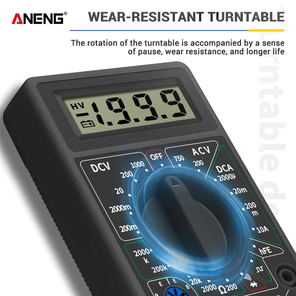 ANENG DT832 Mini Digital Multimeter AC/DC Ammeter Voltmeter tester Ampere Mete Ohm Tester Multi-function Handheld multimetro