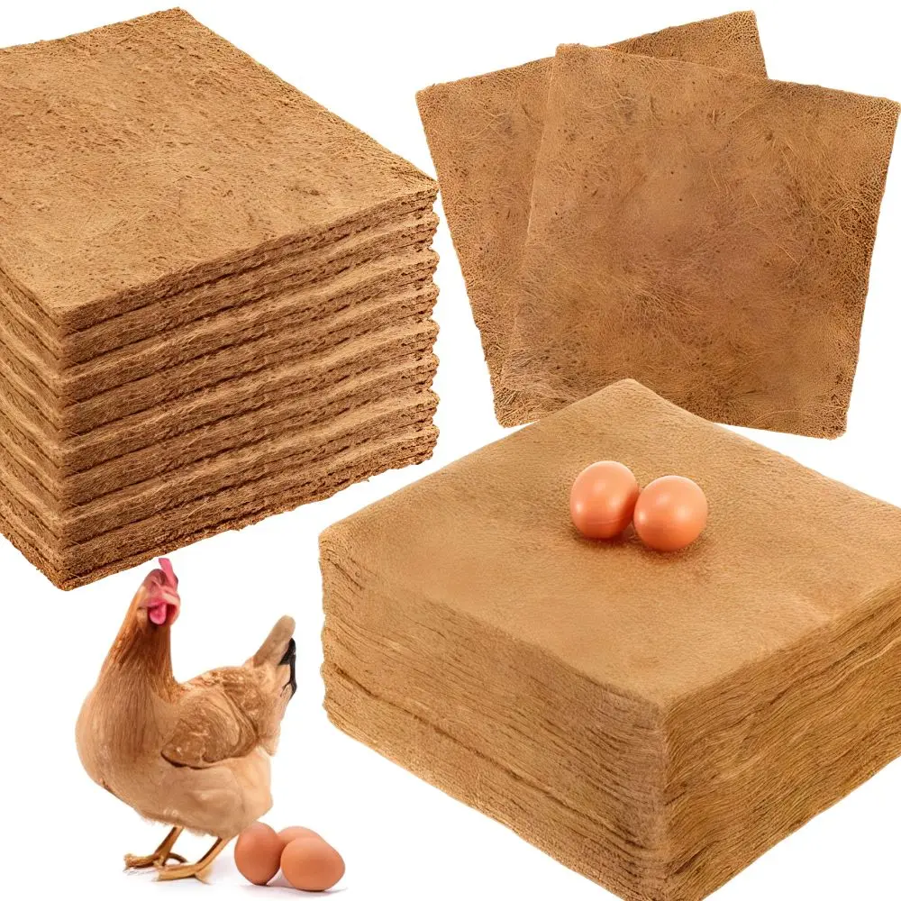 4pcs Chicken Nest Mat, Reusable Coop Bedding Liner, Breathable Egg Protection Mat for Hen House YMY