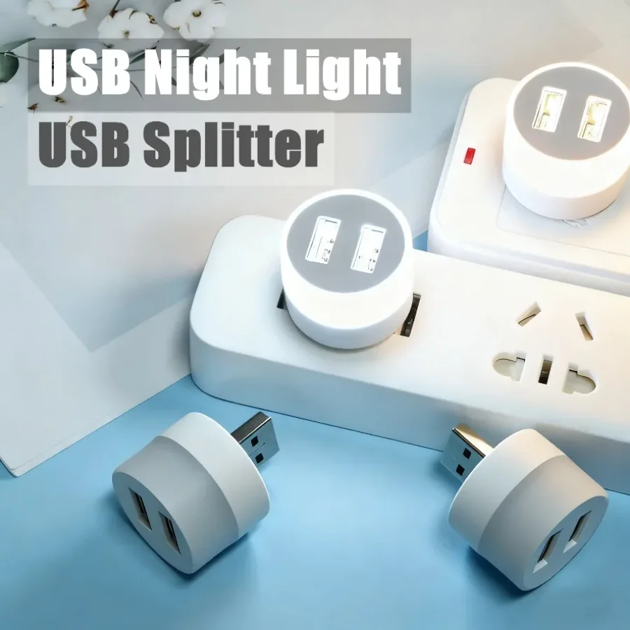 Dual USB Light LED Book Lamp Eye Protection Reading Light Computer Reading Lamp Mobile Power Charging Book Lamps Night Light