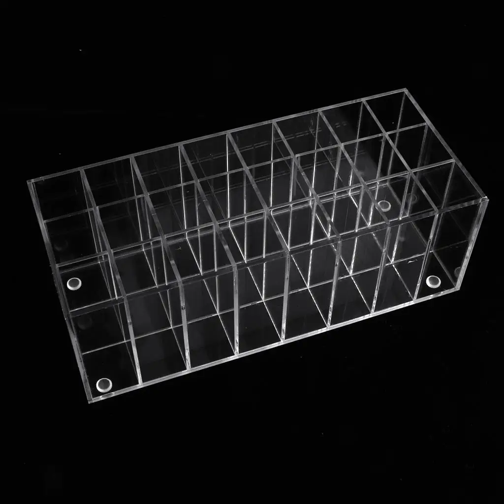 Lipstick Holder Organizer Large Capacity Acrylic Makeup Case Cosmetic Stand for Professional Cosmetics