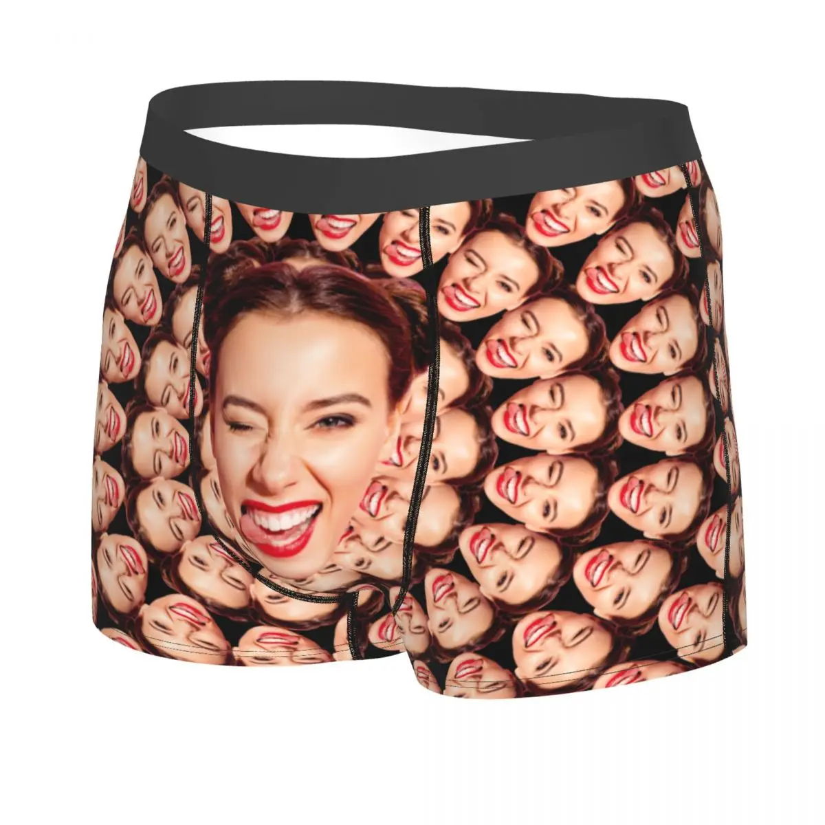 Personalized Custom Your Photo Face Boxers Shorts Mens Customized Briefs Underwear Fashion Underpants